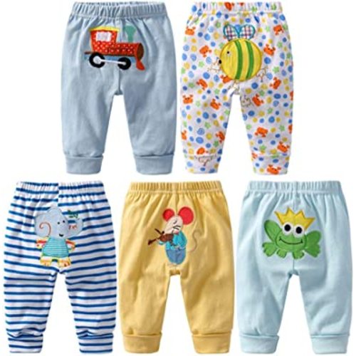 Unisex Baby Multi Pieces Newborn to Toddler Cotton Long Pants Shorts Gift Set¡