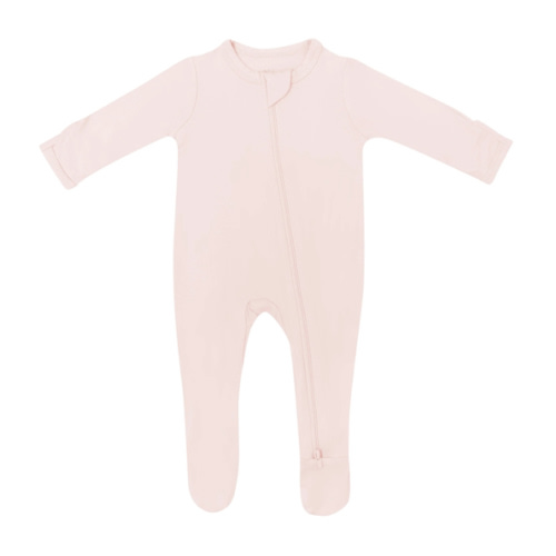 Zippered Footie in Blush | Baby Footie Pajamas | Kyte Baby