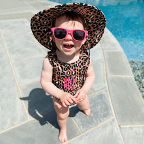 Monogrammed Baby Sun Hat