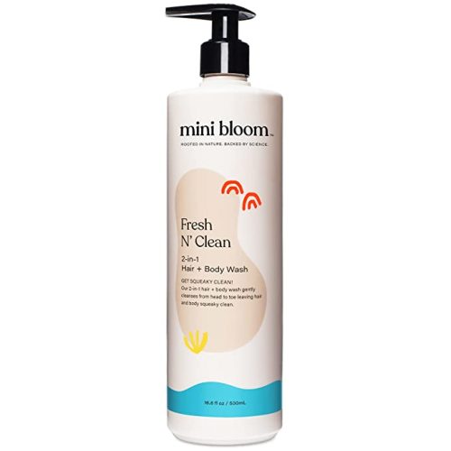 Fresh N’ Clean 2-in-1 Hair + Body Wash | Shampoo Sulfate-Free | Baby & Kid Safe | Gently Cleanses Head to Toe w/Aloe leaf, Chamomile extract, Lavender & Botanicals 16.6 oz