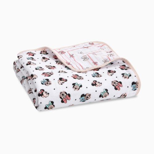 Disney Essentials Cotton Muslin Dream Blanket - Minnie Rainbows