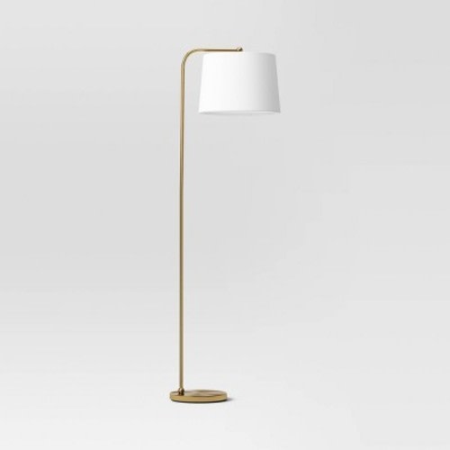 New Traditional Downbridge Floor Lamp Brass - Threshold™, Size: Light Bulbs Not Included