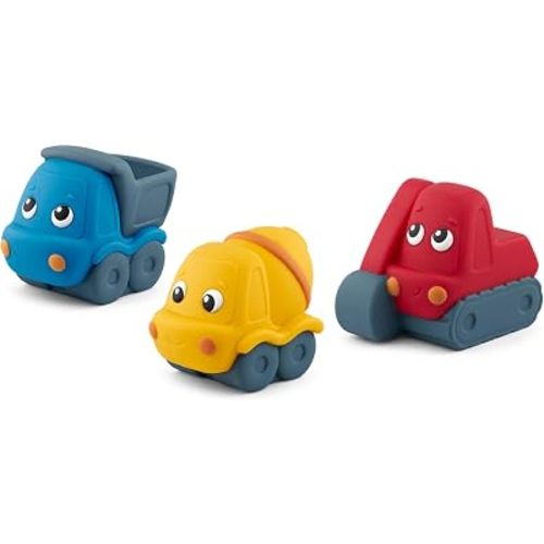 My First Tonies: Construction Set - Excavator, Cement Mixer, and Truck Soft and Squeezable Audio Toy Figurines