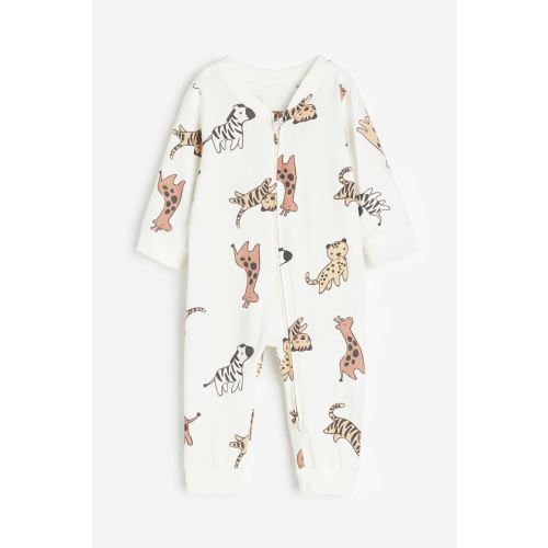Zip-up Pajama Jumpsuit