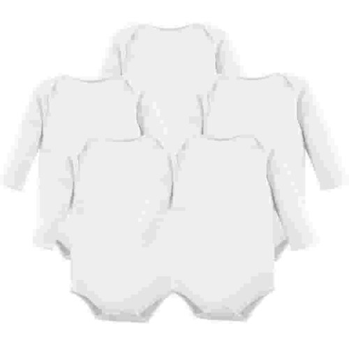 Hudson Baby Cotton Long-Sleeve Bodysuits, 5-Pack, Newborn- 24 Months