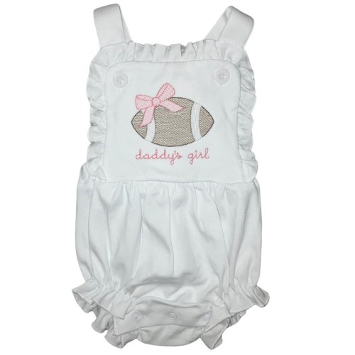 daddy’s girl football sunsuit
