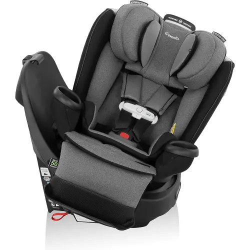 Evenflo Gold Revolve360 Extend All-in-One Rotational Car Seat with SensorSafe (Moonstone Gray)