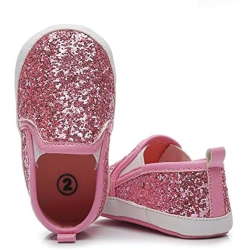 HONGTEYA Baby Boys Girls Shoes Infant Sneakers Baby Moccasins Pu Leather Soft Sole Anti-Slip Flats Toddlers First Walkers Newborn Crib Shoes Tennis Sports Shoes Outdoor Indoor