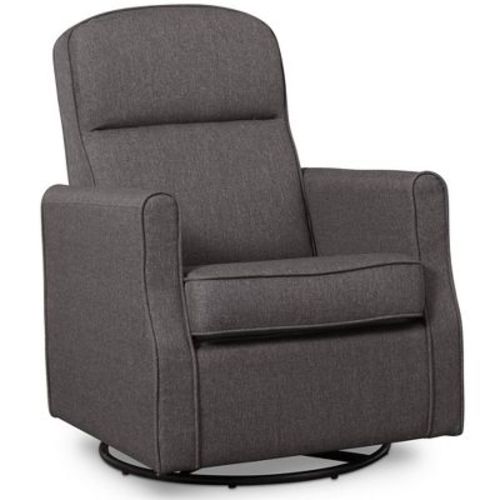 Delta Children Blair Slim Nursery Glider Swivel Rocker Chair - French Gray