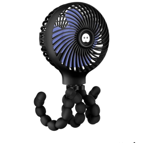 Amazon.com: TRELC Mini Handheld Stroller Fan, Personal Portable Baby Fan with Flexible Tripod, 2024 Upgraded Version, Gift for Children, Rechargeable Fan for Office Room Car Traveling BBQ Gym Fan (White) : Baby