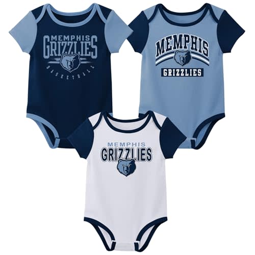 Outerstuff NBA Teams Newborn Baby and Infant Short Sleeve Bodysuit Variety 3-Pack (0-18m)