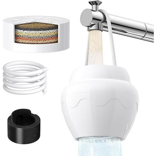 Bathtub Water Filter for Baby Family: 8 Stage Bath Filter for Tub Faucet - Removes Chlorine, Softens Bath Water for Healthier Skin Hair - Fits Most Faucets with Overflow, Portable for Home Travel