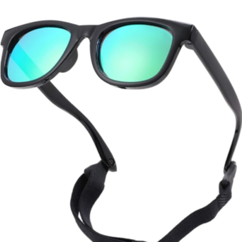 COASION Bendable Flexible Polarized Newborn Baby Sunglasses with Strap for Infant Boys Girls Age 0-12 Months CA8042