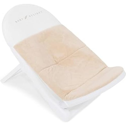 Baby Delight Cushy Nest Cloud Premium Organic Infant Bather | Baby Bath Seat | Comfortable Infant Bath Seat with Support | for Sinks and Tubs | Organic Oat