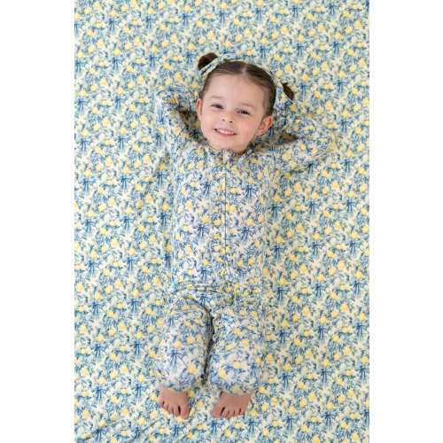 Vintage Citrus Toile Dream Ruffle Romper