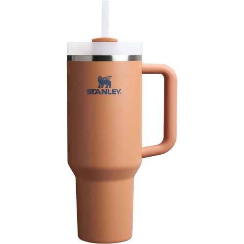 Stanley Quencher H2.0 Tumbler with Handle and Straw 40 oz | Flowstate 3-Position Lid | Cup Holder Compatible for Travel | Insulated Stainless Steel Cup | BPA-Free | Toast