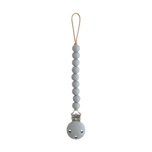 mushie 100% Silicone Baby Pacifier Clip BPA Free | Hera (Stone)