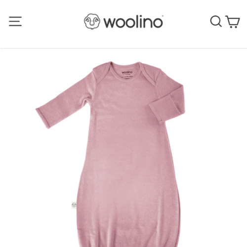 Merino Wool Baby Gown |Natural Merino Wool Baby Sleepwear – Woolino