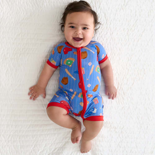 Blue All Stars Shorty Zippy - Little Sleepies