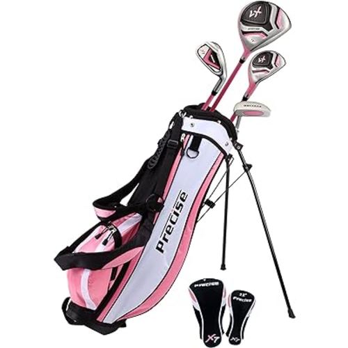 Precise X7 Junior Complete Golf Club Set for Children Kids - 3 Age Groups Boys & Girls - Right Hand & Left Hand!