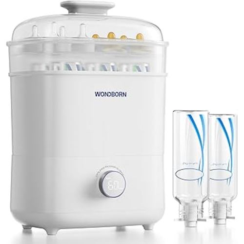 Bottle Sterilizer and Dryer - Fast & Ultra-Deep Sterilization, 12 Bottles Capacity, All-in-One Electric Steam Sterilizer for Baby Bottles, Breast Pump Parts & Newborn Essentials