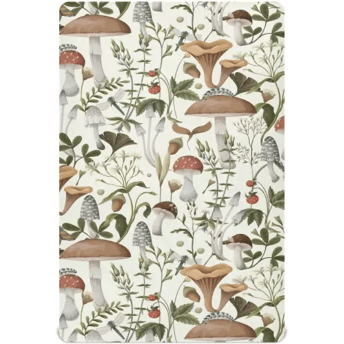 Mushrooms and Berries Crib Sheets for Boys Girls Pack N Play Sheet Soft Breathable Mini Crib Sheets 39" x 27"