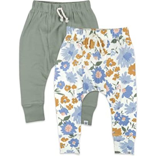 HonestBaby Multipack Honest Pants Joggers Pull on 100% Organic Cotton for Infant Baby and Toddler, Boys, Girls, Unisex
