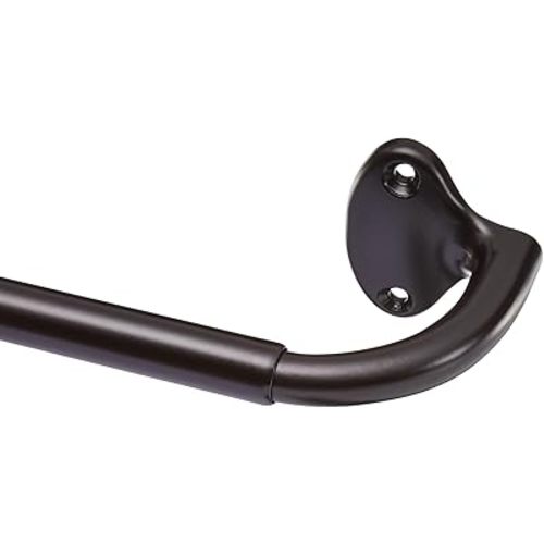 Amazon Basics Room Darkening Blackout Curtain Rod - 88" to 120", Dark Bronze (Espresso)