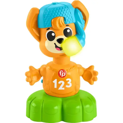 Fisher-Price Baby Learning Toy Link Squad Opposites Fox with Music & Lights for Ages 9+ Months, Compatible Only with Link Squad Items