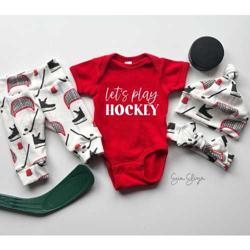 Ice hockey baby, gender neutral hockey outfit, Hockey baby gift, Hockey baby, future hockey star, Minnesota hockey, Gifts for hockey fans