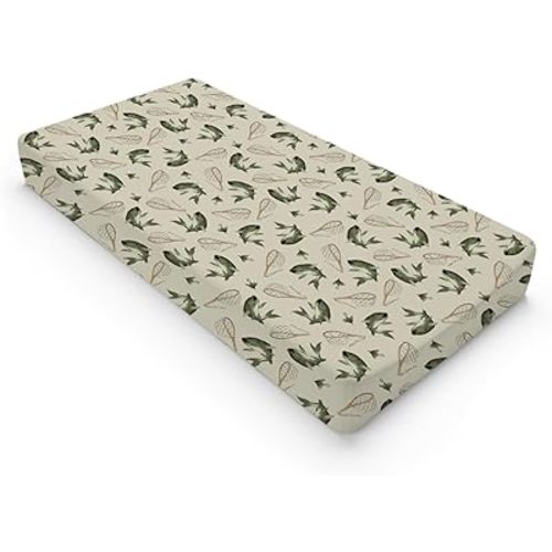 Vintage Bass Fishing Baby Changing Pad Covers for Boy Girl 32''x16'' Lake Fish Fitted Diaper Change Table Pad Sheets Neutral Fishing Lovers Gift Comfort Soft Breathable Baby Changing Table Mats