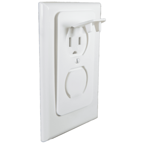 ParentCo 4 Pack Outlet Plugs-Childproof Safety Plug Covers for ONE-SCREW Duplex Wall Outlets- Innovative Sleek Outlet Plug Covers- Secure Safety Outlet Covers
