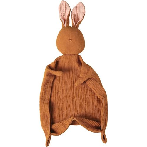 insular Muslin Baby Lovey Security Blanket Soothing Towel (Caramel)