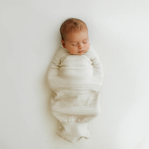 Bamboo Blend Beige Swaddle Sleep Sack – Swaddelini