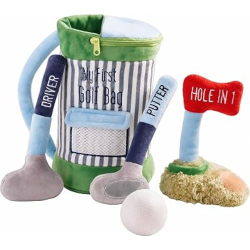 My Golf Bag Plush Set | Includes Plush Bag and Clubs, For Babies, Toddlers or Infants, Great Shower Gift