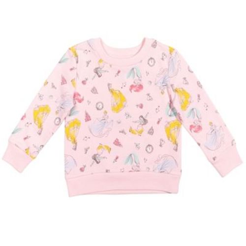 Disney Frozen Minnie Mouse Princess Moana Nightmare Before Christmas Toy Story Lion King Mickey Lilo & Stitch Girls Pullover Sweatshirt Toddler, Color: Mulan, cinderella, belle, ariel, Size: 3t