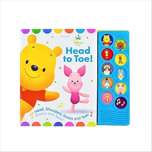 Disney Baby Winnie the Pooh - Head to Toe! 10-Button Sound Book - PI Kids Board book – Sound Book, September 14, 2017