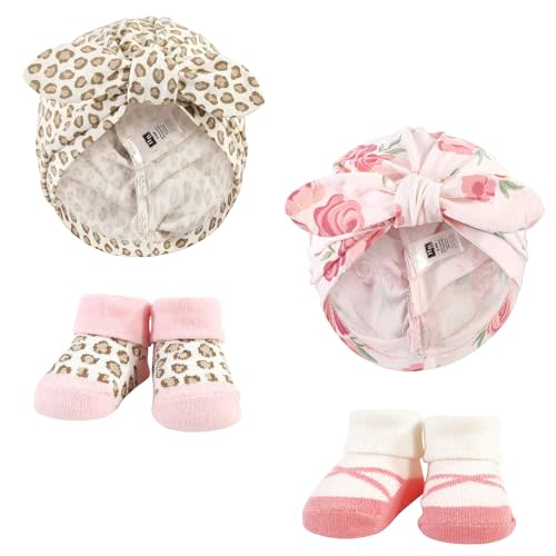 Hudson Baby Baby Girls Turban and Socks Set