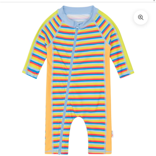 Sunsuit - Long Sleeve Romper Swimsuit | "Sunny Stripe"