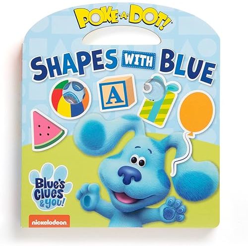 Melissa & Doug Blue's Clues & You! Children's Book - Poke-A-Dot: Shapes with Blue - FSC Certified