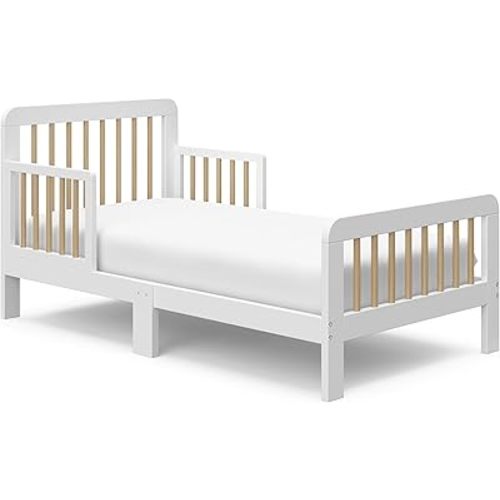 Storkcraft Pasadena Toddler Bed (White with Driftwood)