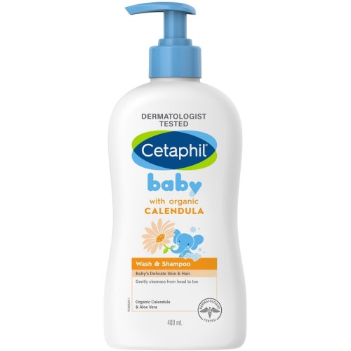Cetaphil Baby Gentle Wash & Shampoo, Organic Calendula 400ml