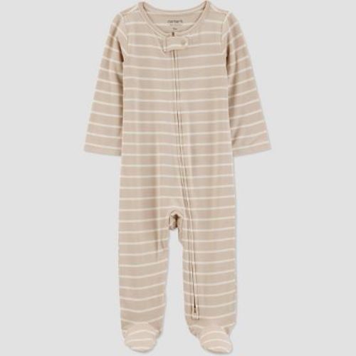 Carter's Just One You® Baby Striped Comfy Soft Sleep N' Play - Brown/white Newborn