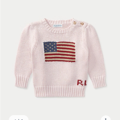 American Flag Sweater | Sweaters BABY GIRL (0-24 months) | Ralph Lauren