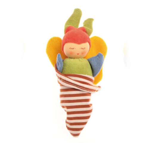 Nanchen Natur Organic Cotton Butterfly Rattle Toy | themulberrytreehouse