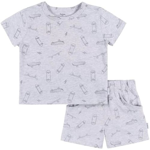 Gerber baby-boys Toddler T-shirt and Shorts Set