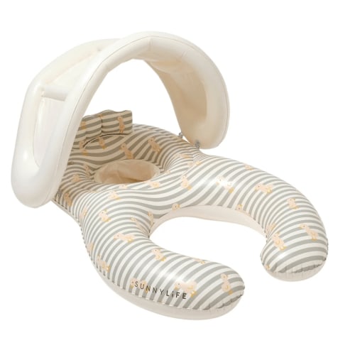Float Together Baby Seat Dex The Duck - Sage Stripe