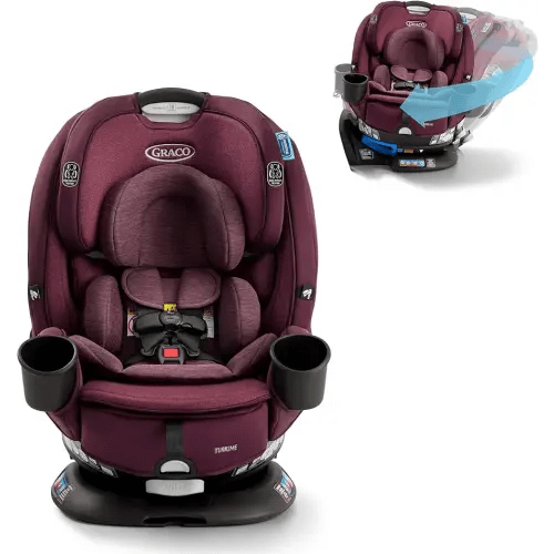 Turn2Me 3-in-1 Convertible Car Seat, London, Featuring Headrest and Harness Adjust, Easy Installation and Steel Reinforced Frame
