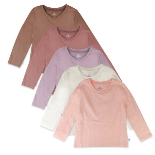 5-Pack Organic Cotton Long Sleeve T-Shirts | Honest Baby Clothing