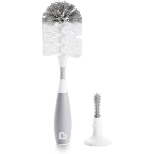 Munchkin Bristle Bottle Brush, Grey